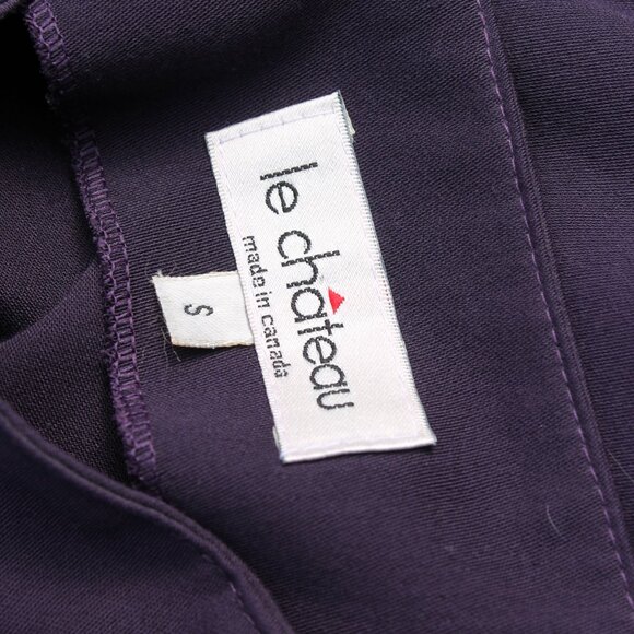 90s Le Chateau Purple Wrap Maxi Skirt Small / 25W - Picture 5 of 5